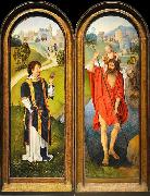 Hans Memling Sant Esteve i Sant Cristofor oil